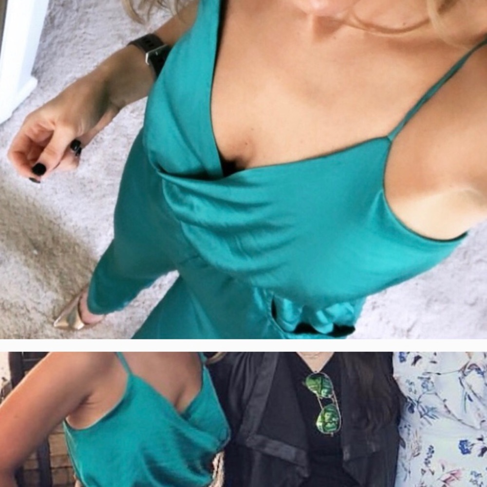 Teal jumpsuit